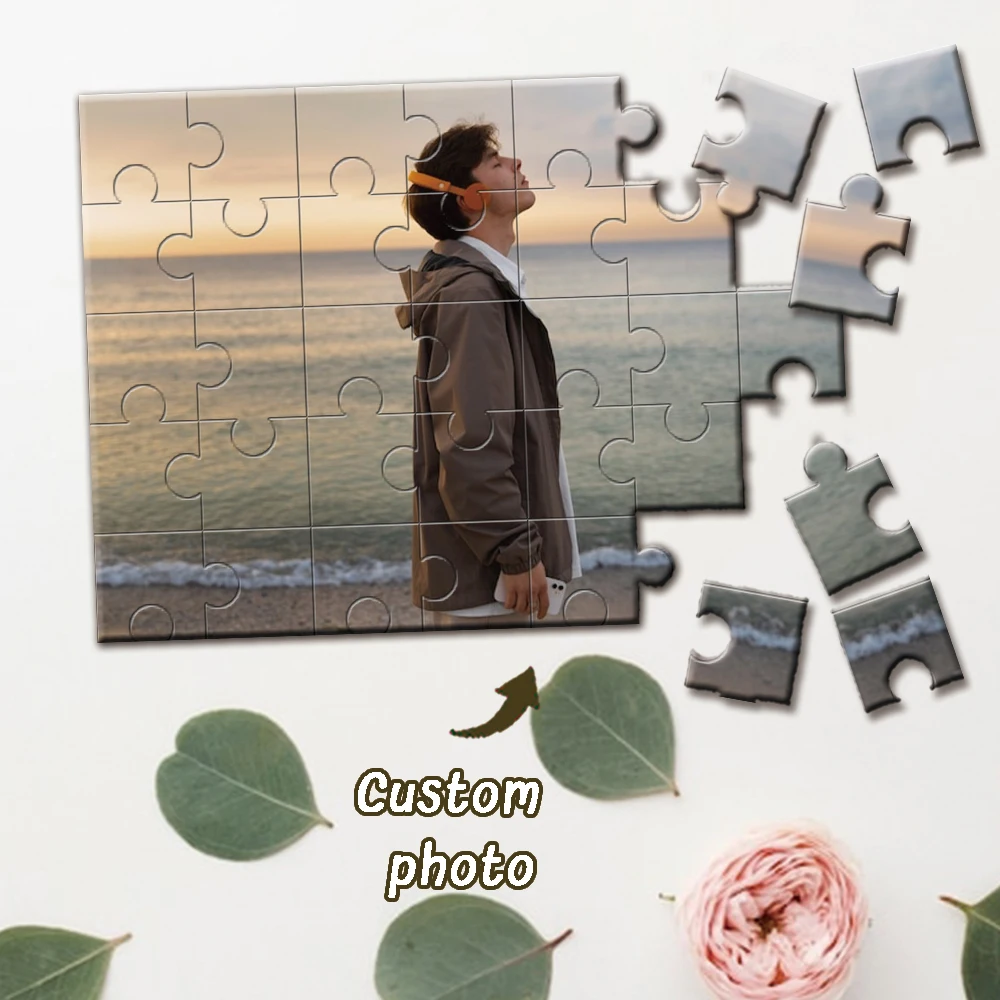 35/150/300/500/1000pcs Custom Photo Personalised Decompression Puzzles Jigsaw puzzle Mosaic Love Gift Children Gift