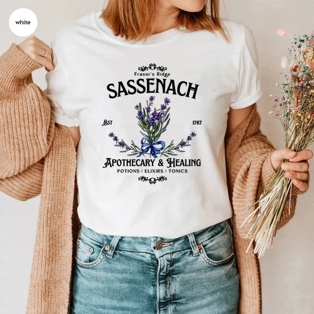 Sassenach T-Shirt Claire Fraser Outlander Book Series Shirt Jamie Fraser Tee Fraser Ridge Clan Sassenach Fan Gift Outlander Gift view 3