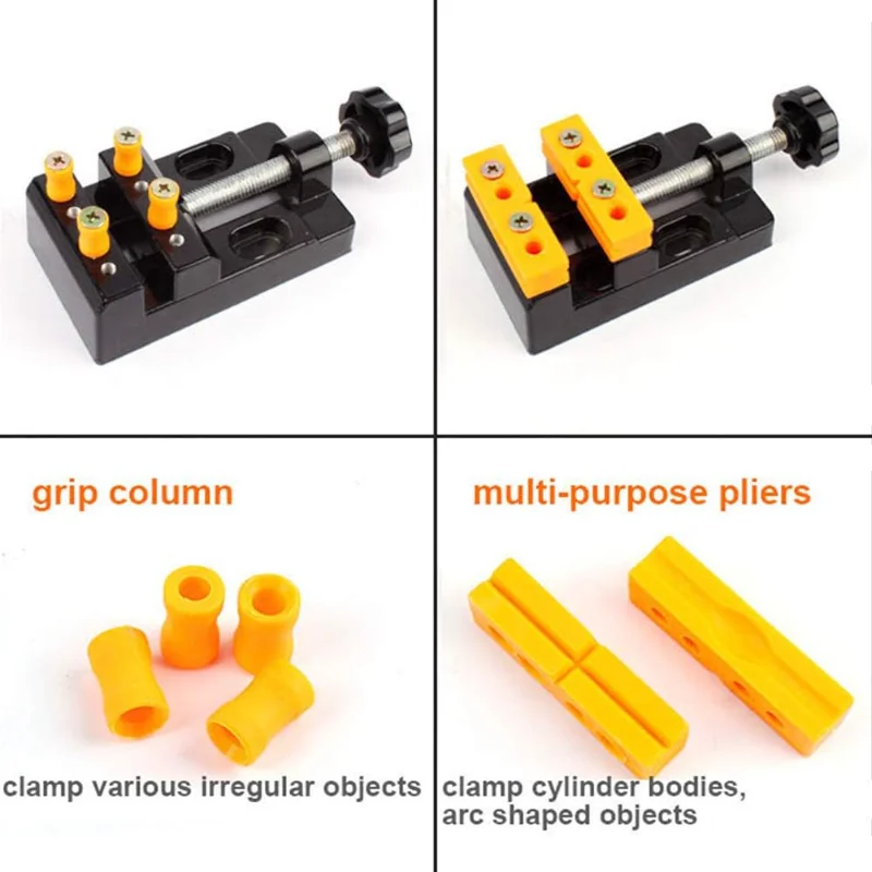 Mini étau de table plate pour perceuse réglable, pince de banc, presse, outil de réparation de montre Caremen, proposition nucléaire, album de