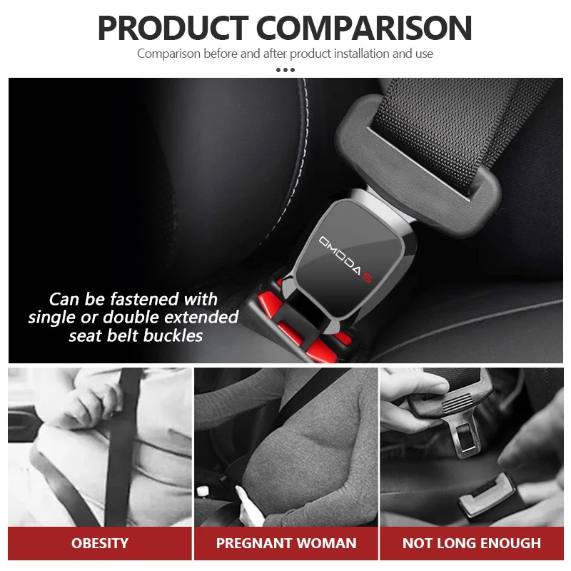 Car Seat Belt Clip Extender Safety Seatbelt Lock Buckle Plug Safety Buckle For Chery Exeed LX YAOYUE Steller Ace ET TX TXL 2021