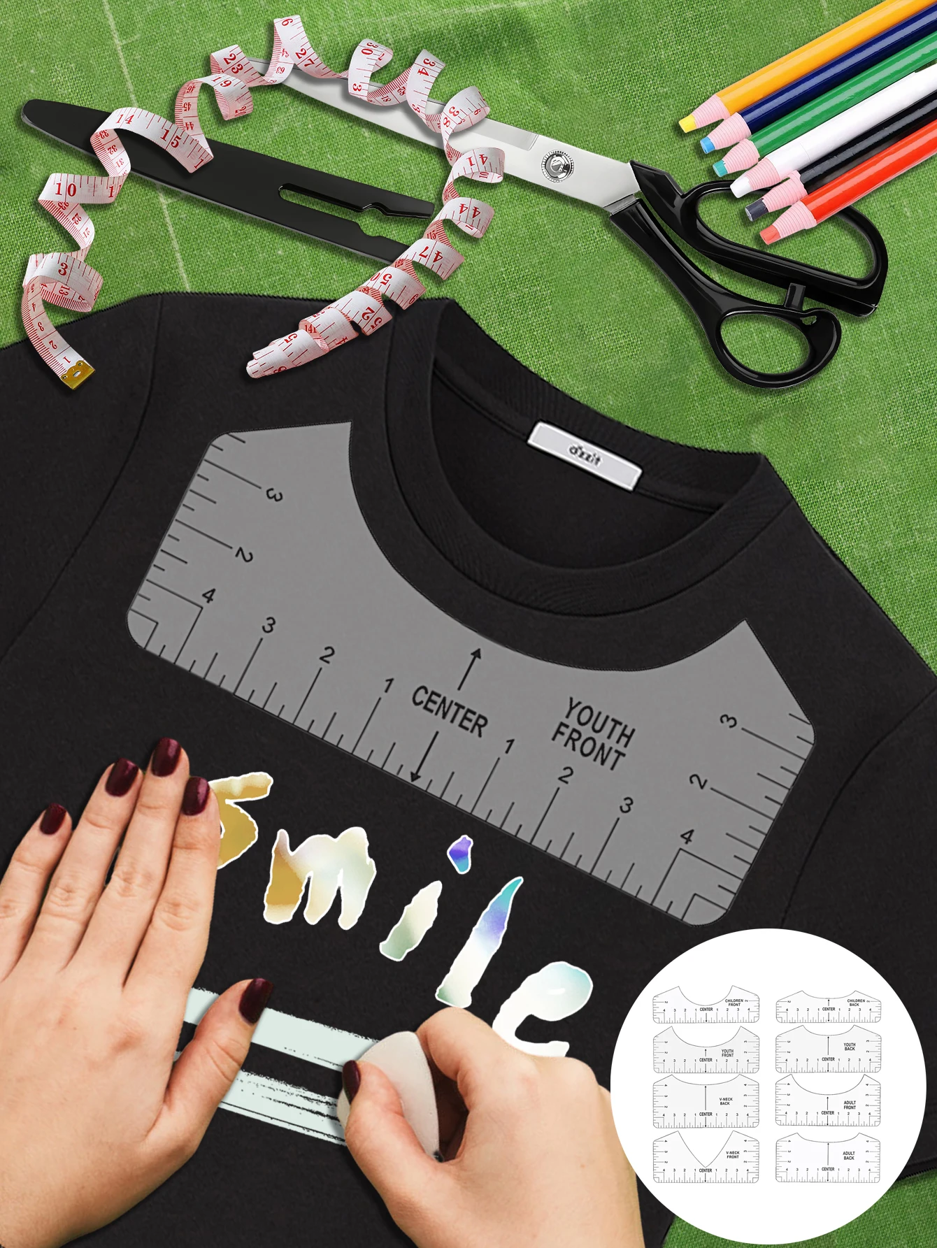 Curved Corner Cutter Ruler for Sewing Patchwork