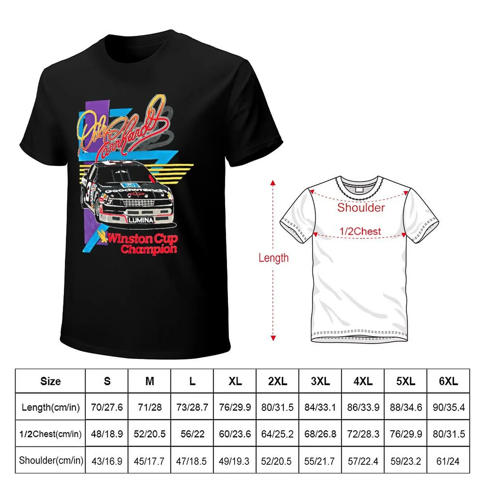 Dale Earnhardt vintage T-Shirt man t shirts high quality luxury brand T-Shirt