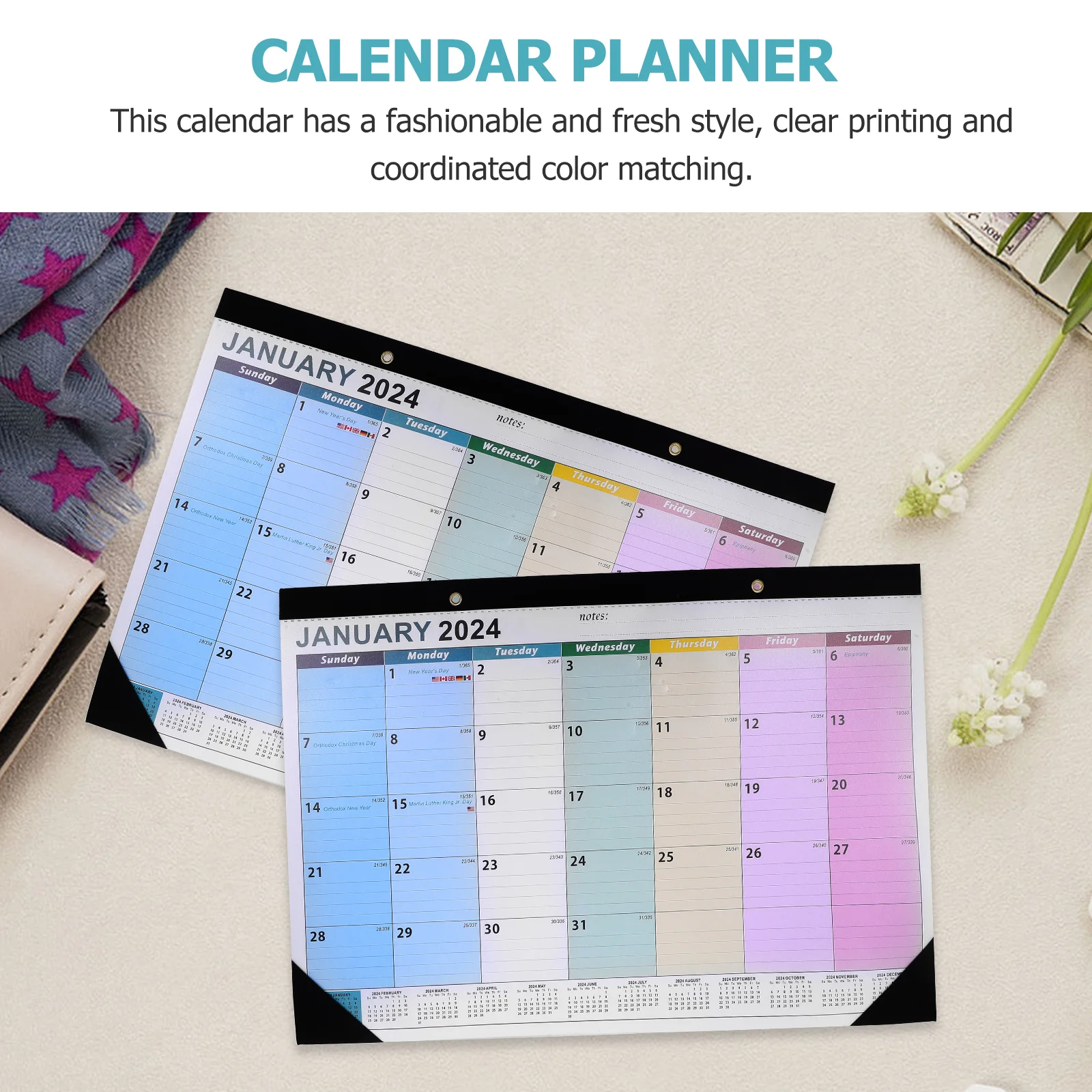 

Wall Calendar Desk for Countdown Calendars Tear off Desktop Monthly Wall-mounted English