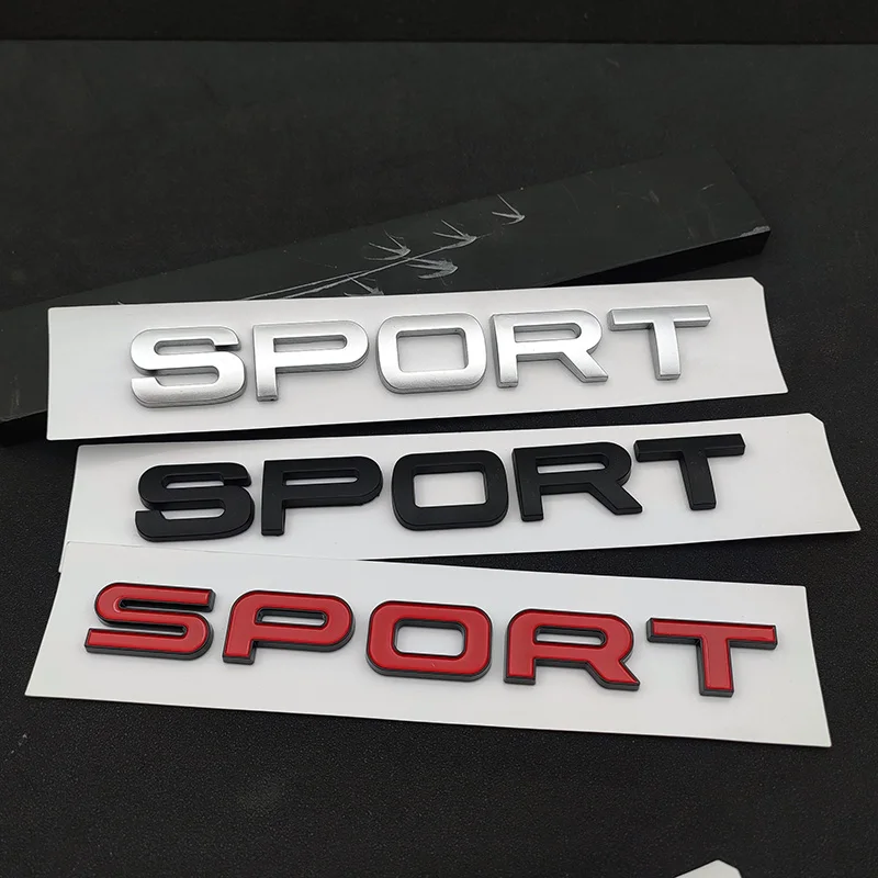 3d ABS Logo Sport Emblem Letters Car Trunk Badge For Evoque Discovery SVR l494 494 l320 Sport Sticker Accessories