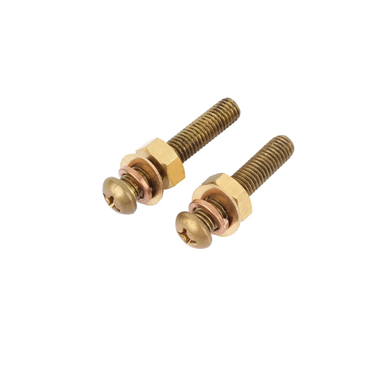 Kreuzförmiges Messing-Muttern-Set mit rundem Kopf