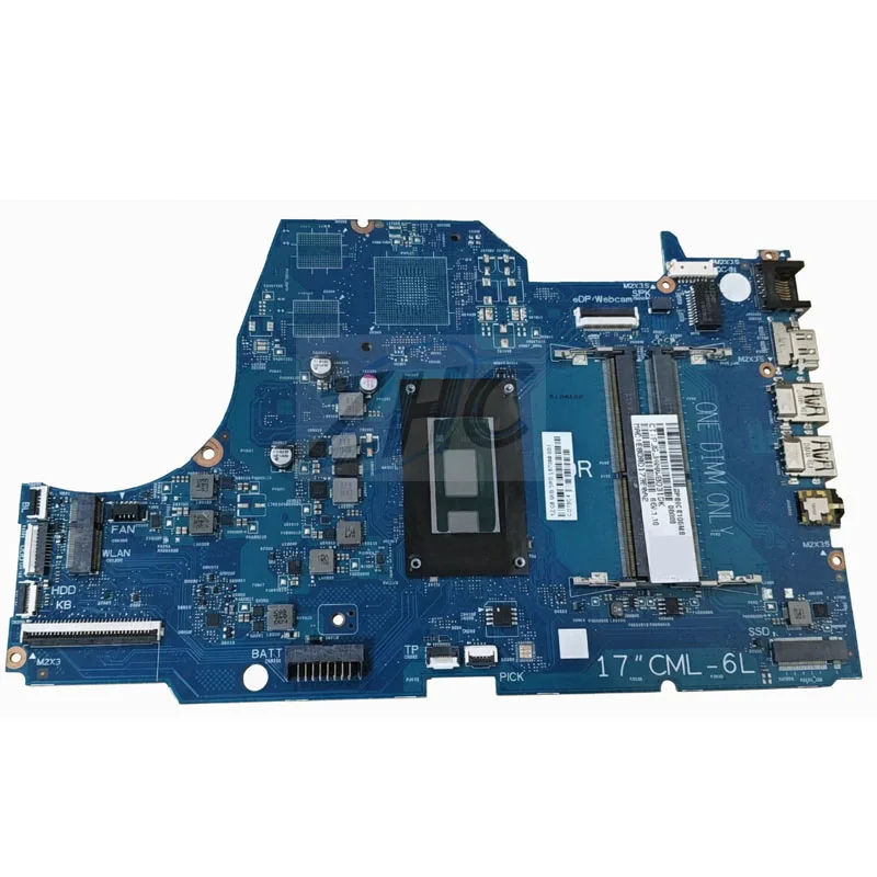 6050A3107701-MB-A01 Laptop Motherboard For HP 17-BY 17T-BY i3-10110U i5-10210U i7-10510U Fully Tested Replacement Mainboard