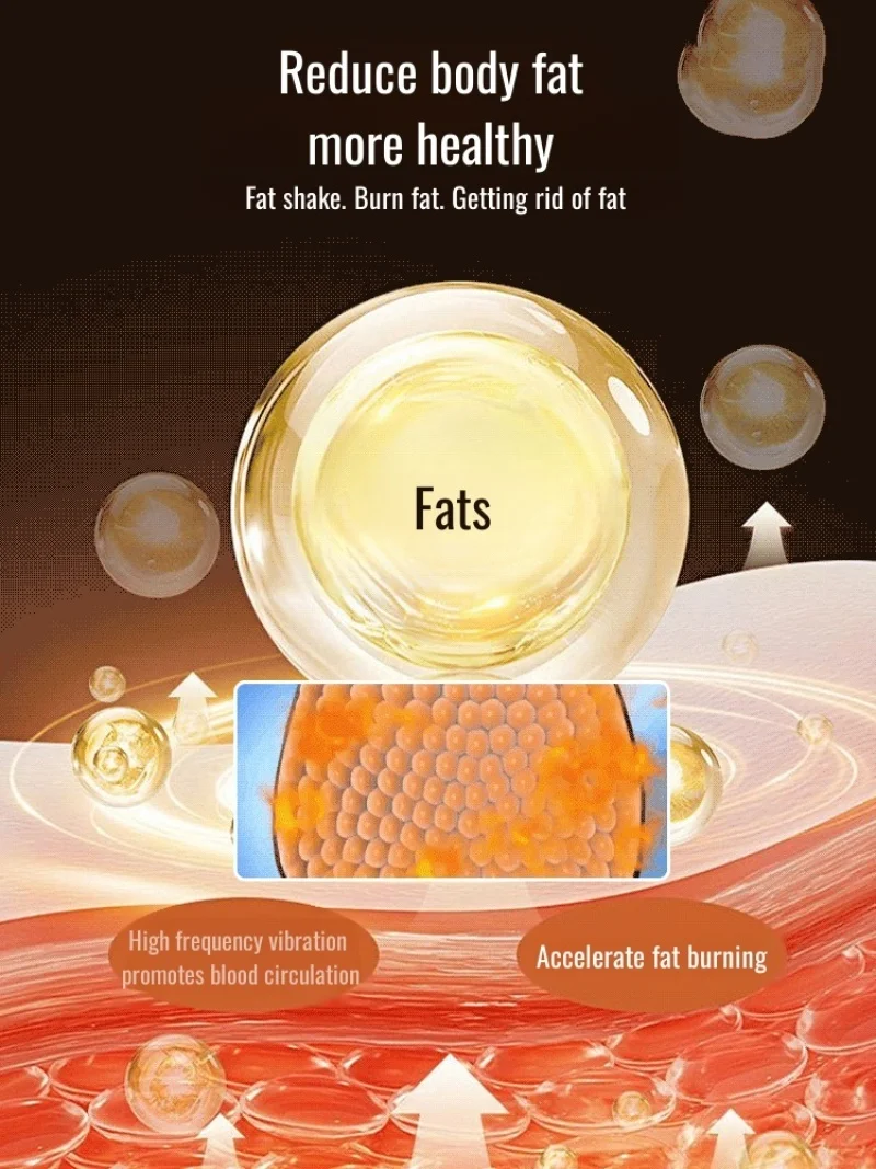 مدلك عضلات الخصر كسول ، مسدس لفافة حرق الدهون ، آلة اهتزاز ، مدلك هزاز ، حلقة اليوغا