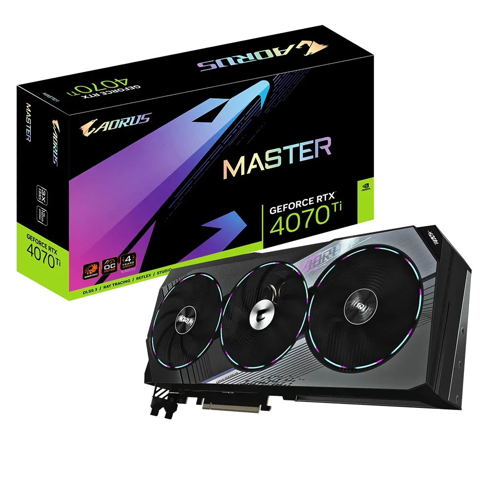 GA AORUS RTX4070TI MASTER 12G GRAPHICS CARD