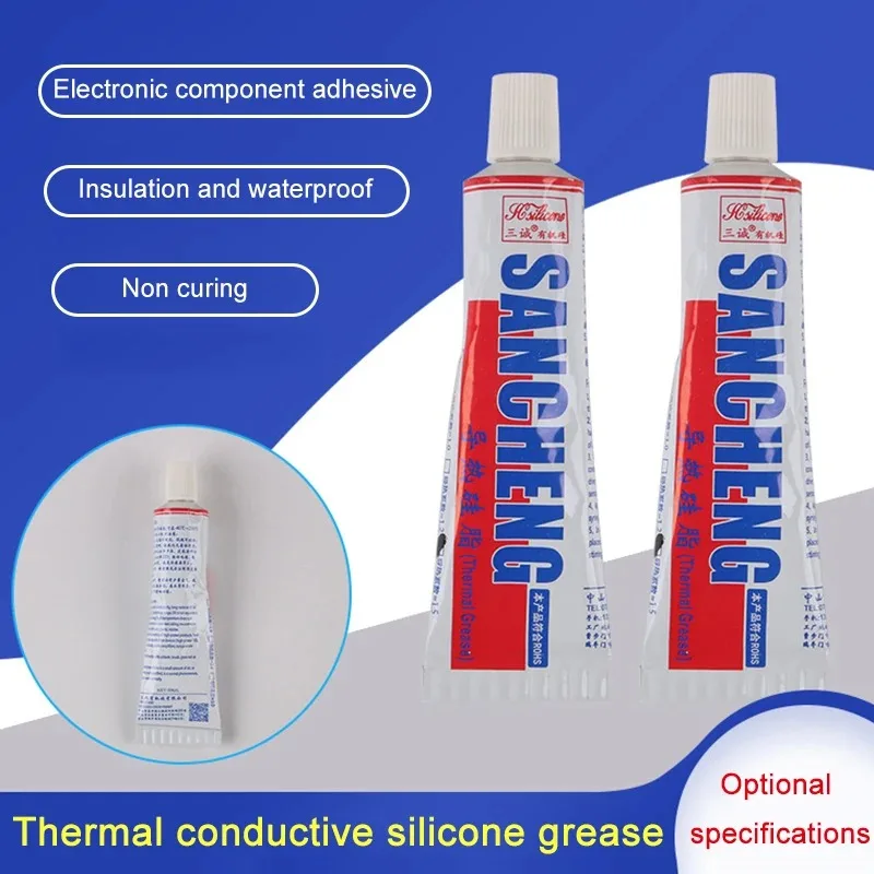 

High-Conductivity Heat Silicone Grease Tube Heat-Dissipating Silicone 1.7 Fl Oz Insulation,high temperature resistant WWO66