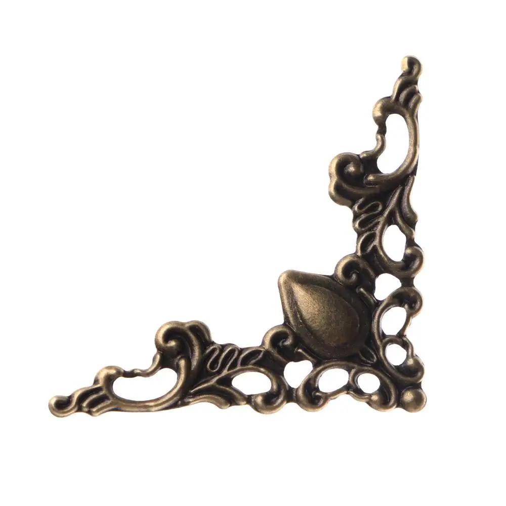 Gold 30PCS Furniture Protector Photo Frame Notebook Cover for Menus Decor Bracket Corner Bracket