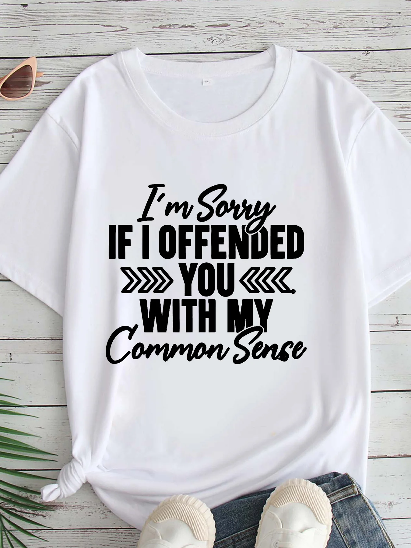 

Женская футболка большого размера с принтом, круглым вырезом и короткими рукавами, размеры 1-7XL, удобный повседневный топ в европейском стиле