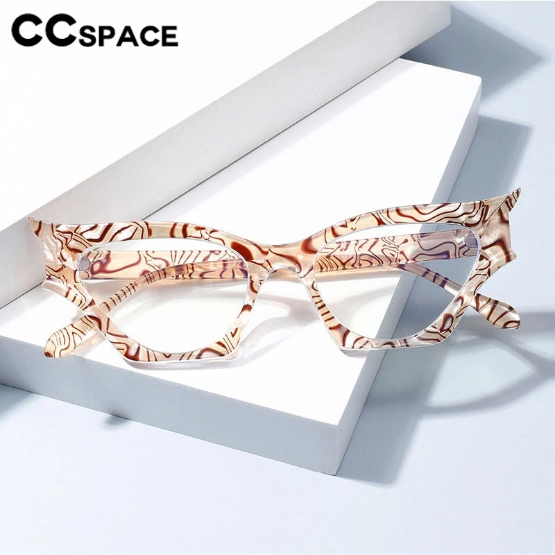 Special Shaped Cat Eye Glasses Frame Women Blue Light Blocking Optical Clear Glasses Customizable Prescription Spectacles 300887