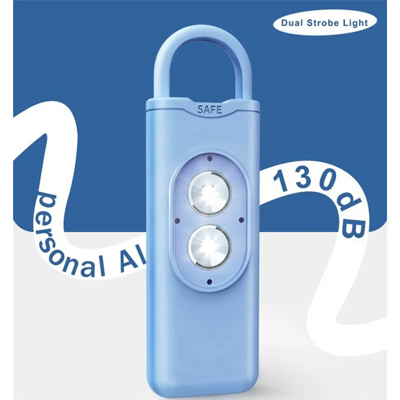 SUNRI-Alarm 130DB Anti-Lupo Avviso Per Ragazza Bambino Donne che Trasportano Urlo Forte Allarme di Panico Allarme di Emergenza Portachiavi