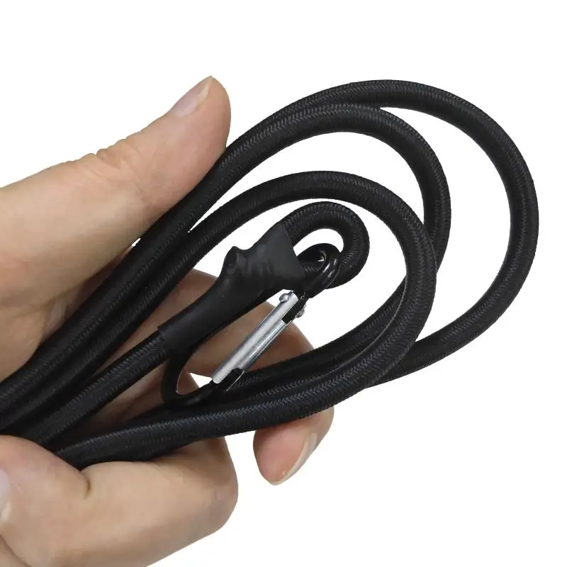 1/3pcs 6MM Bungee Cords With Hooks 30cm-150cm Stretch Elastic Ropes Lightweight Bikes Tie Car Luggage Packing Roof Rack Strap