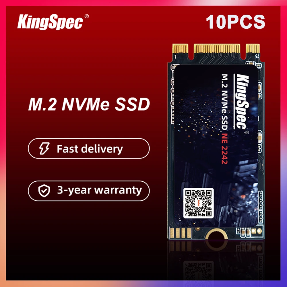 KingSpec 노트북 데스크탑용 PCIe 내장 하드 디스크, M.2 2242 SSD, 128GB, 256GB 하드 드라이브, M2 NVMe