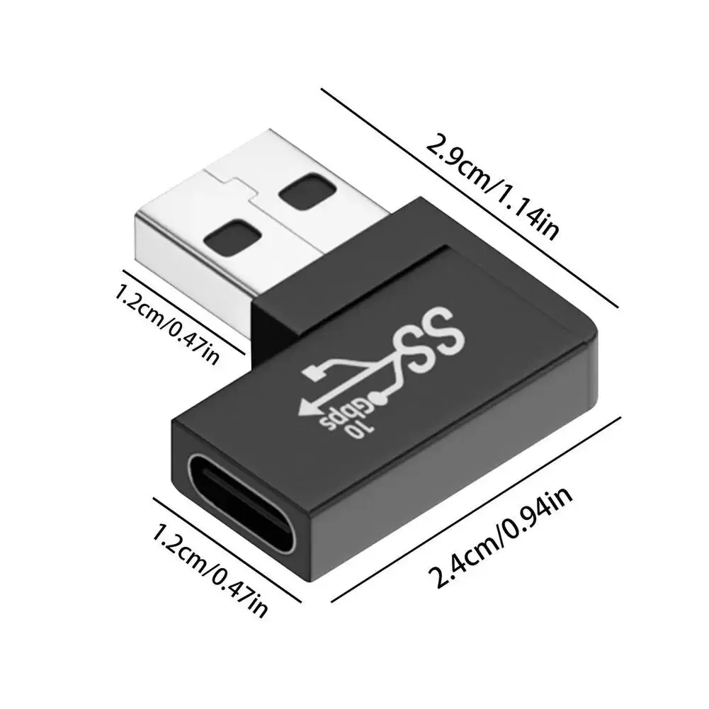 Usb A Male To Type-C Female Adapter Usb3.1 Gen 2 Converter 10gbps Data Transmission Adapter For Phones Computers