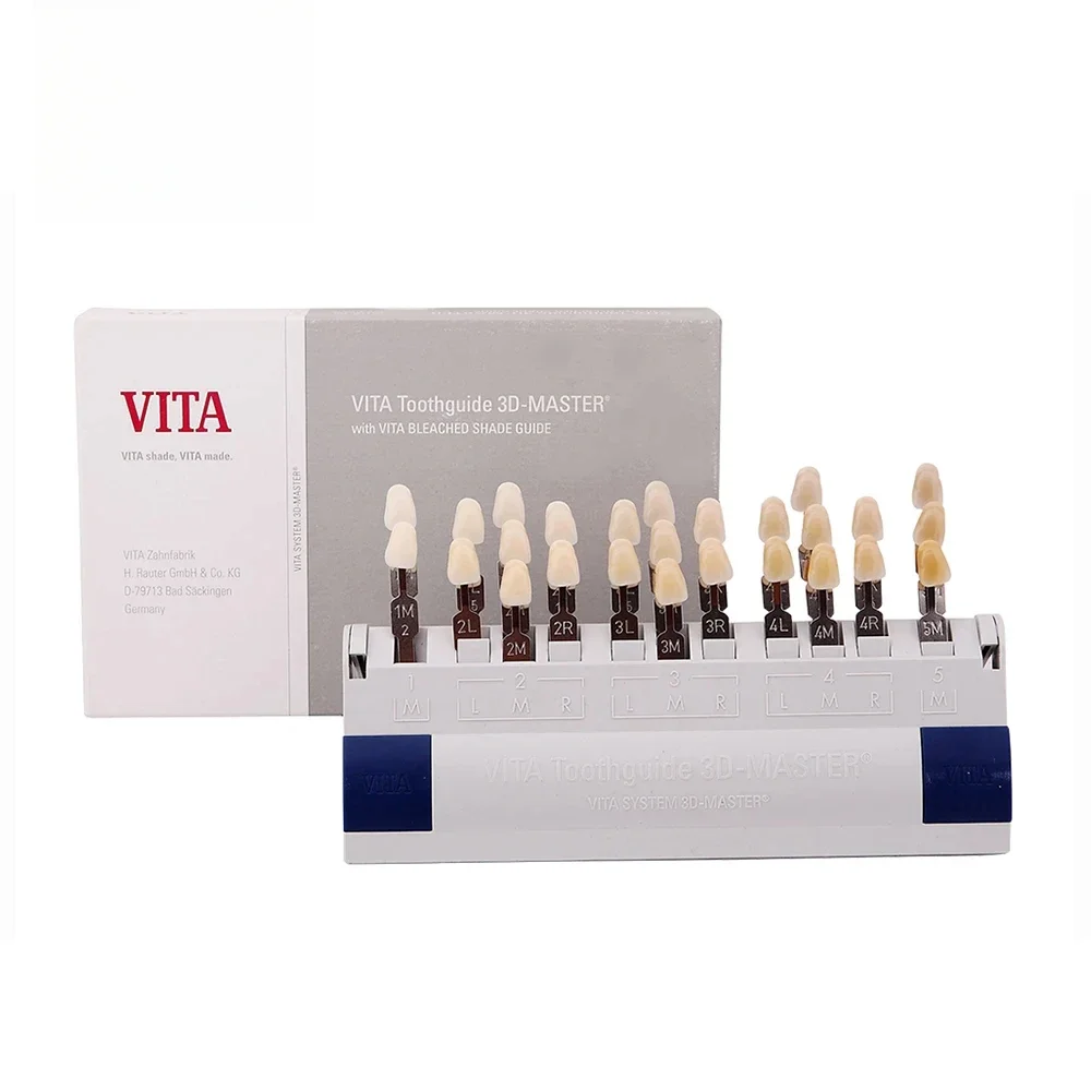 

VITA 29/16 Colors Teeth Shade Guide Dental Tools Teeth Whitening Polishing Kit Ceramic VITAPAN Tooth Model Colorimetric Plate