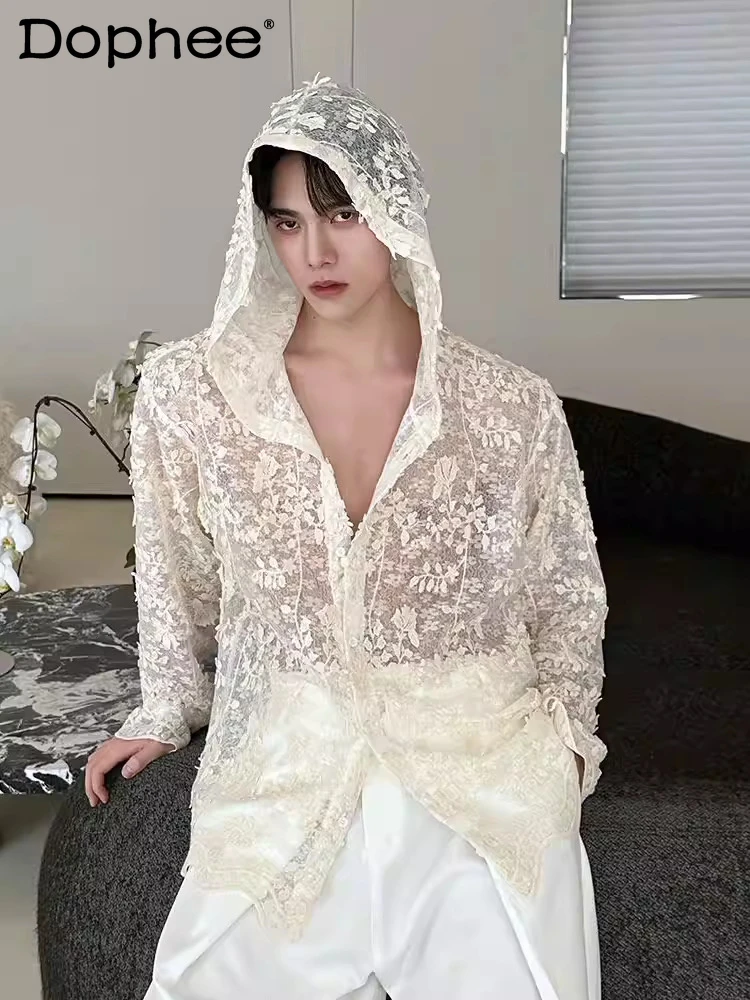 

Мужские рубашки с капюшоном и вышивкой из жаккарда, весна 2026: стильные, уникальные, с длинным рукавом, удобные топы-худи