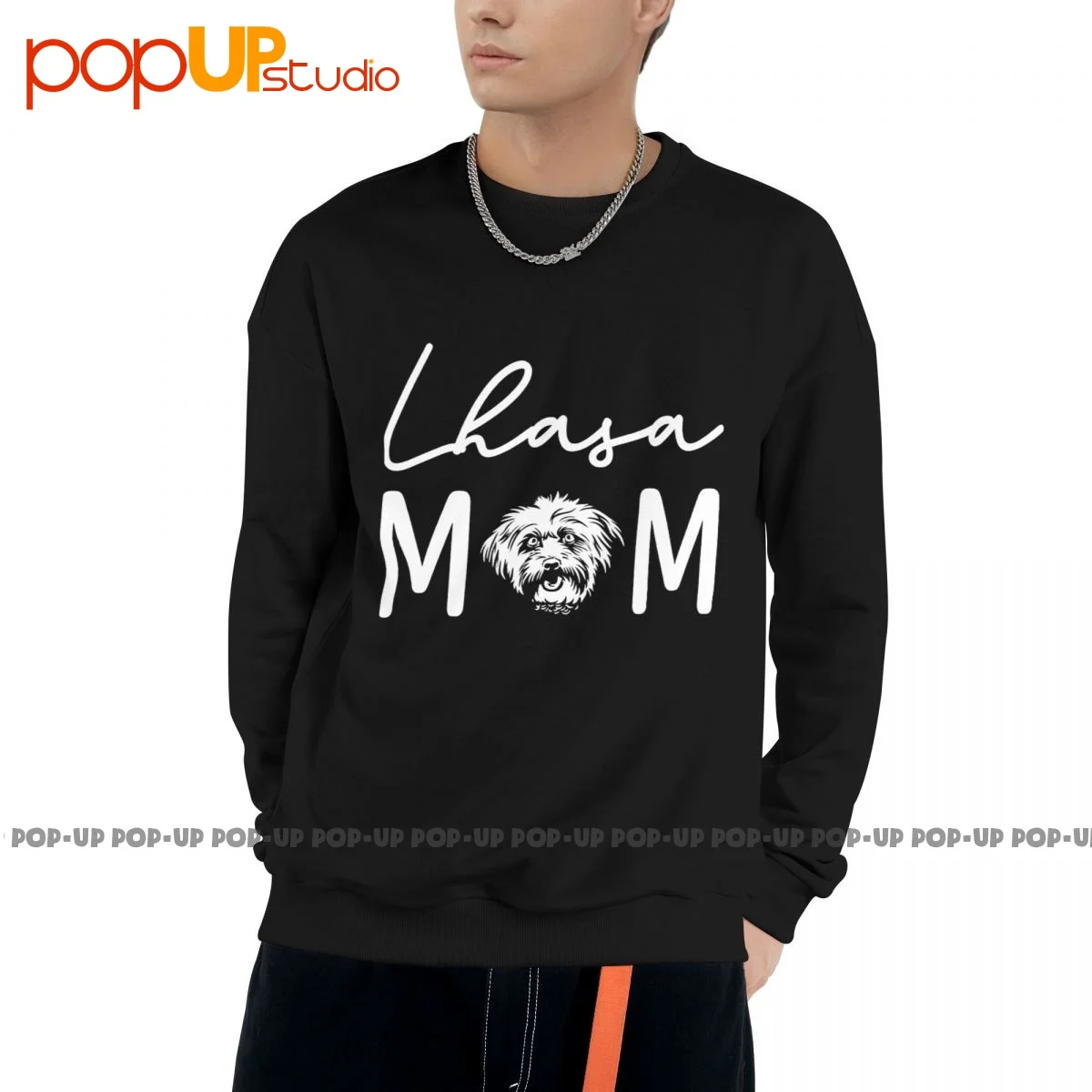 Dog Mom Lover Fur Mama Lhasa Apsos Sweatshirt Pullover Shirts Rare Funny Premium Best Quality