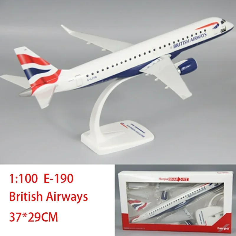 1:100 Scale Replica AIRFRANCE BRITISH AIRWAYS Airlines ABS Plastic Airplane Toy Aircraft Plane Model for Collection