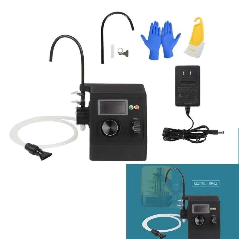 

Powerful ER03 Auto Light Curing Resin Electric Reclaimer Versatiled Filtered Swiveling Head For Efficient Printing 896C