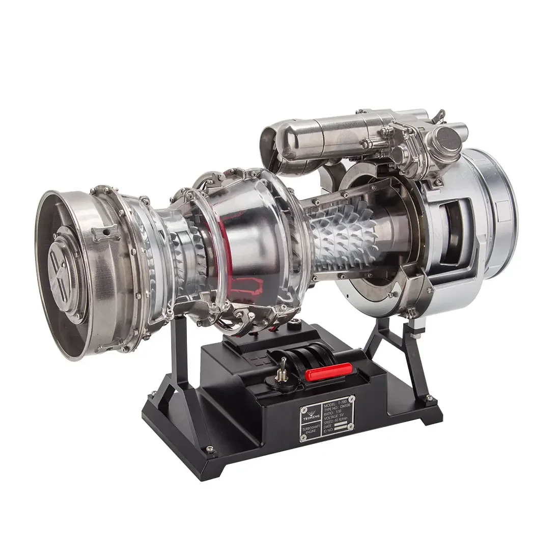 Black Hawk helicopter turboshaft engine turbojet fan engine model 3D three-dimensional metal assembly building block toy gift