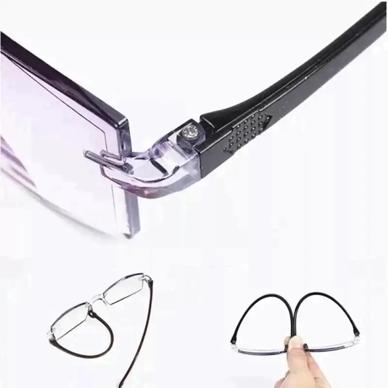 Gafas inteligentes de lectura para hombre y mujer, lentes con bloqueo de luz azul, sin línea, multifocales, lectores de ordenador