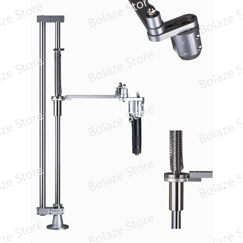 Bracket Retractable Rotation Electric Screwdriver Balance Arm Holder Locking Screws