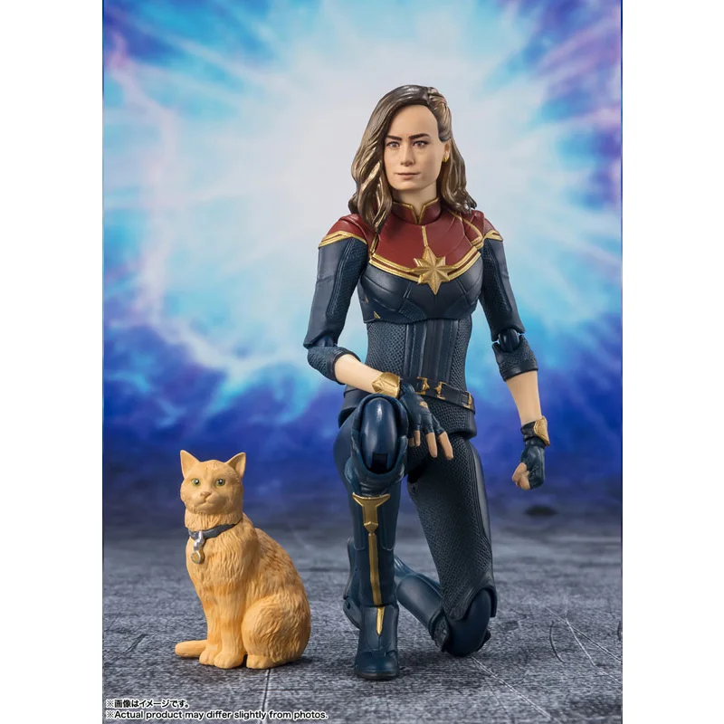 In Stock Original BANDAI S.H.Figuarts SHF Captain Marvel 2 The Anime Action Collection Figures Model Toys