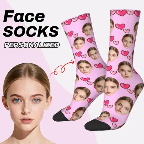 Calcetines personalizados con avatar para hombres y mujeres, calcetines con foto personalizada, calcetines con imagen, calcetines con foto, regalos personalizados