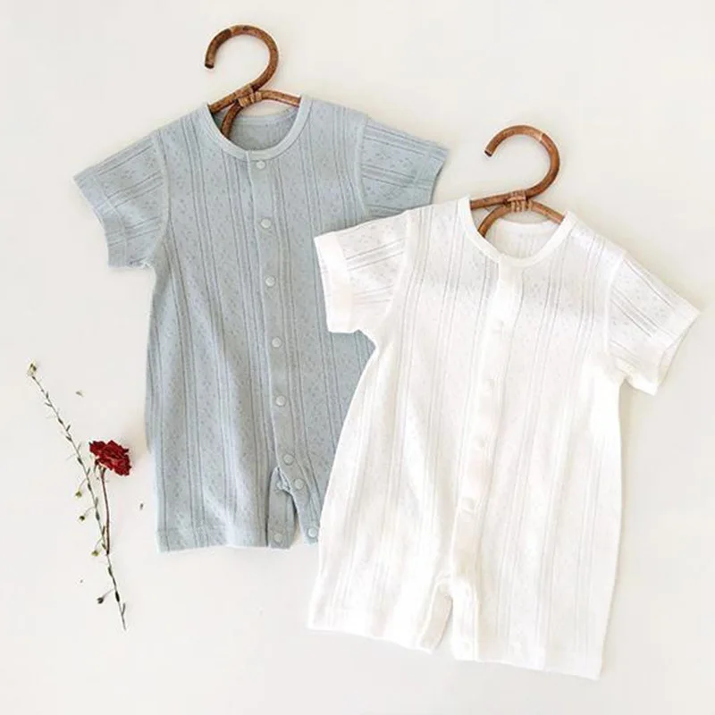 0 To 2year Old 100%Cotton Baby Pajamas, SummerShort Sleeve Rompers , Casual Jumpsuit for Newborn,Baby Boys and Girls