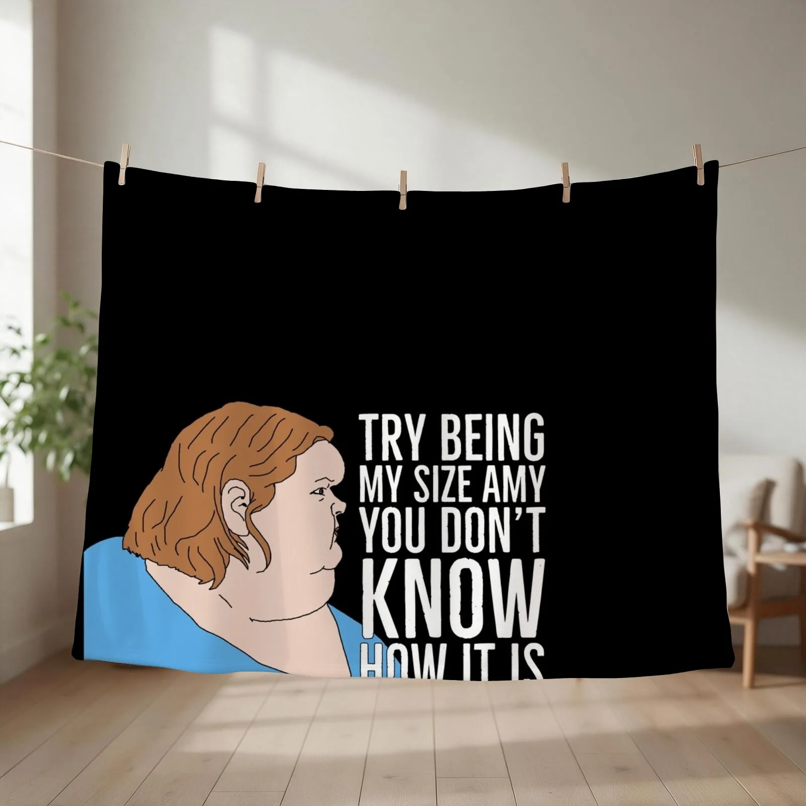 Tammy Amy slaton sisters try being my size Amy you don't know it is Throw Blanket Moving Thermal Designers Blankets