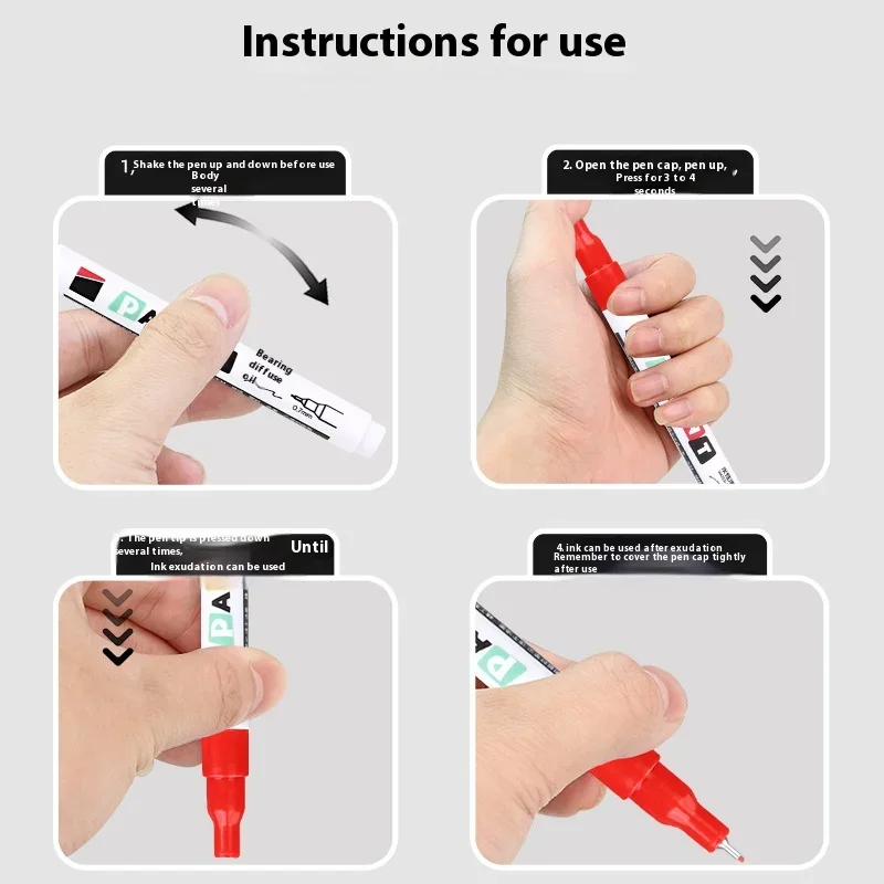 8 Color 0.7mm Ultra-fine Needle Tube Paint Pen, Strongly Covering Paint Pen, Can Be Used on Wood, Metal, Cloth Other Materials image 4