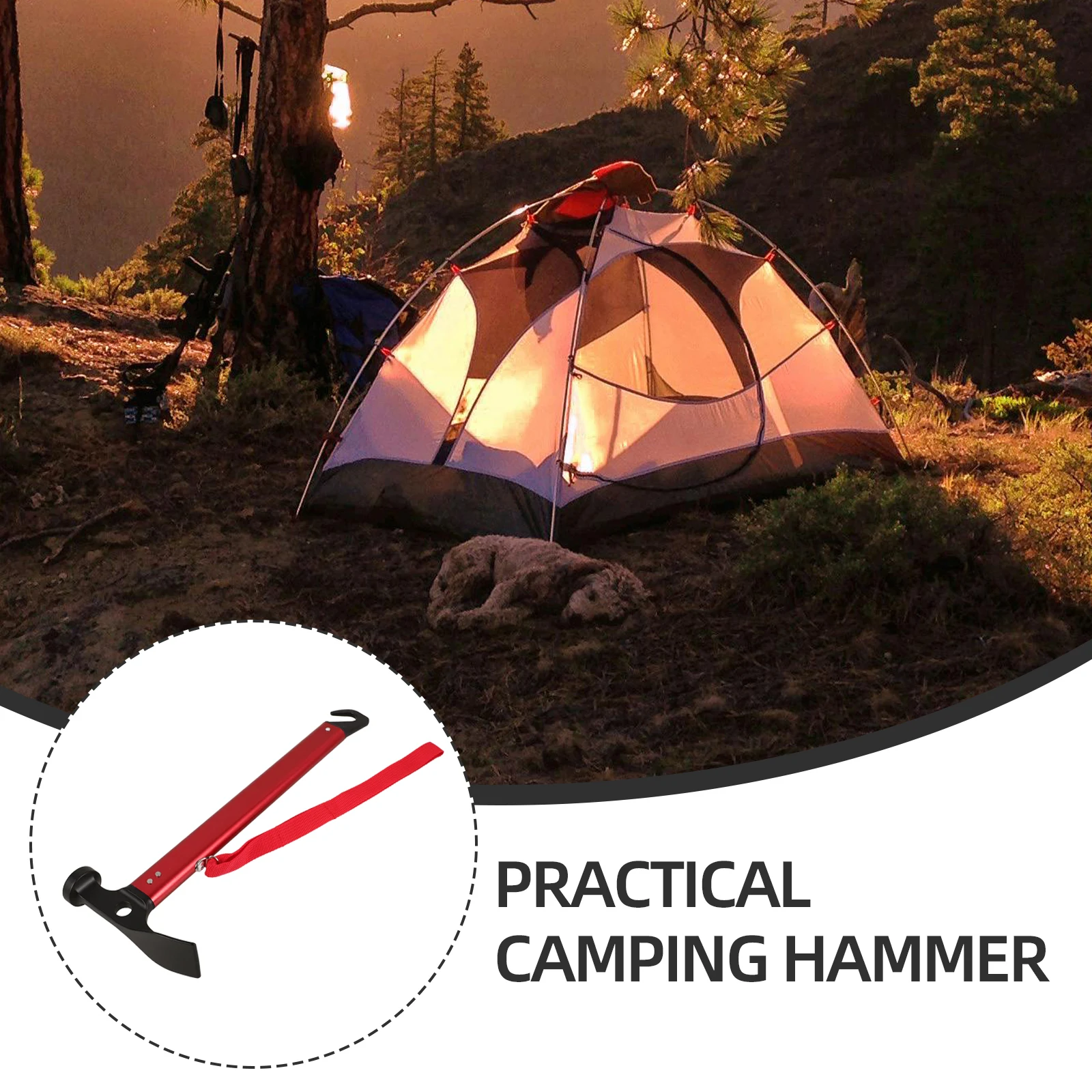 

Camping mallet Camping hammer Outdoor mallet Outdoor hammer Hammer for tent pegs