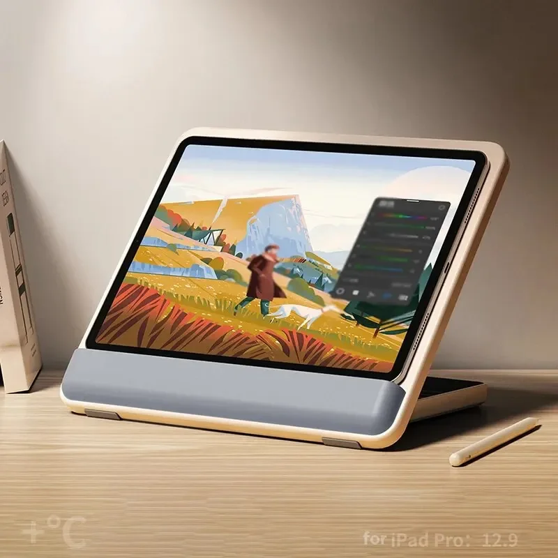 For IPad Pro Painting Bracket Wooden Desktop Tablet Hand-painted Special Painting 12.9 Inch Drawing Board Shelf Drawing Board