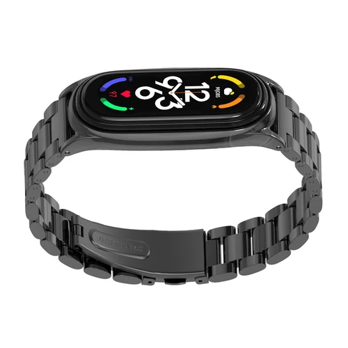 Imagen 2 del producto Correa de Metal para Mi Band 10, 9, 8, 7, 6, 5, 4, 3, pulsera para Xiaomi Mi Band 8 Correa Miband 7 accesorios de acero inoxidable