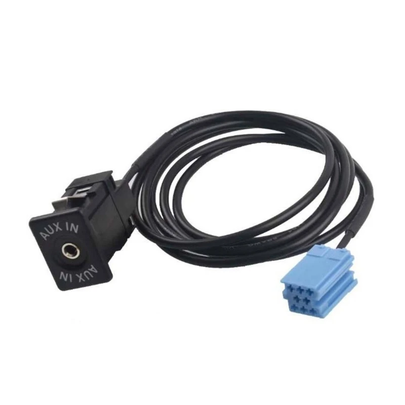 

094D Car Stereo AUX-IN Stereo Cable Adapter and Radio 8Pin Extension Cable Accessory