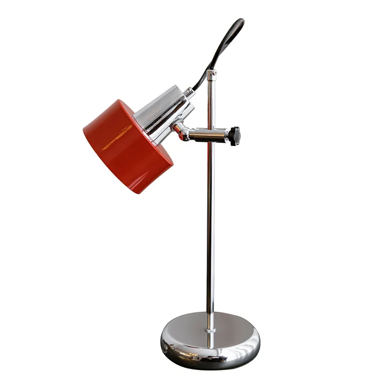 

Регулируемая настольная лампа в стиле ретро в стиле Баухаус, прикроватная тумбочка для спальни, исследование, защита глаз, лампа для чтения, космический алюминий