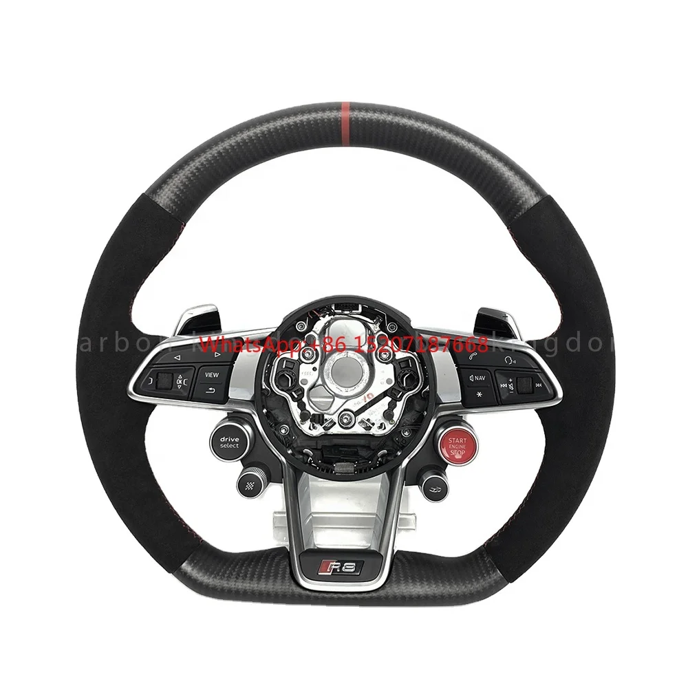 

Customised Carbon Fiber Steering Wheel For. RS3 RS4 RS5 RS6 RS7 S5 2012-2016/S3 2014-2017/S4 2013-2015