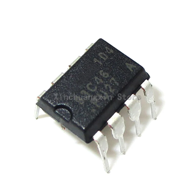 10PCS AT93C46 DIP-8 93C46 AT93C46-10PU2.7 64x16 memory serial port EEPROM chip IC