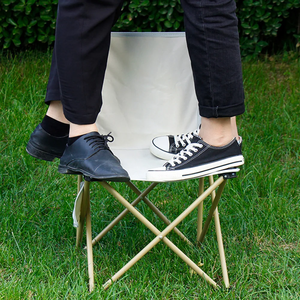 كرسي تخييم محمول خفيف الوزن ومتعدد الوظائف وأثاث قابل للطي وحامل قوي وسهل التخزين للسفر على الشاطئ #4