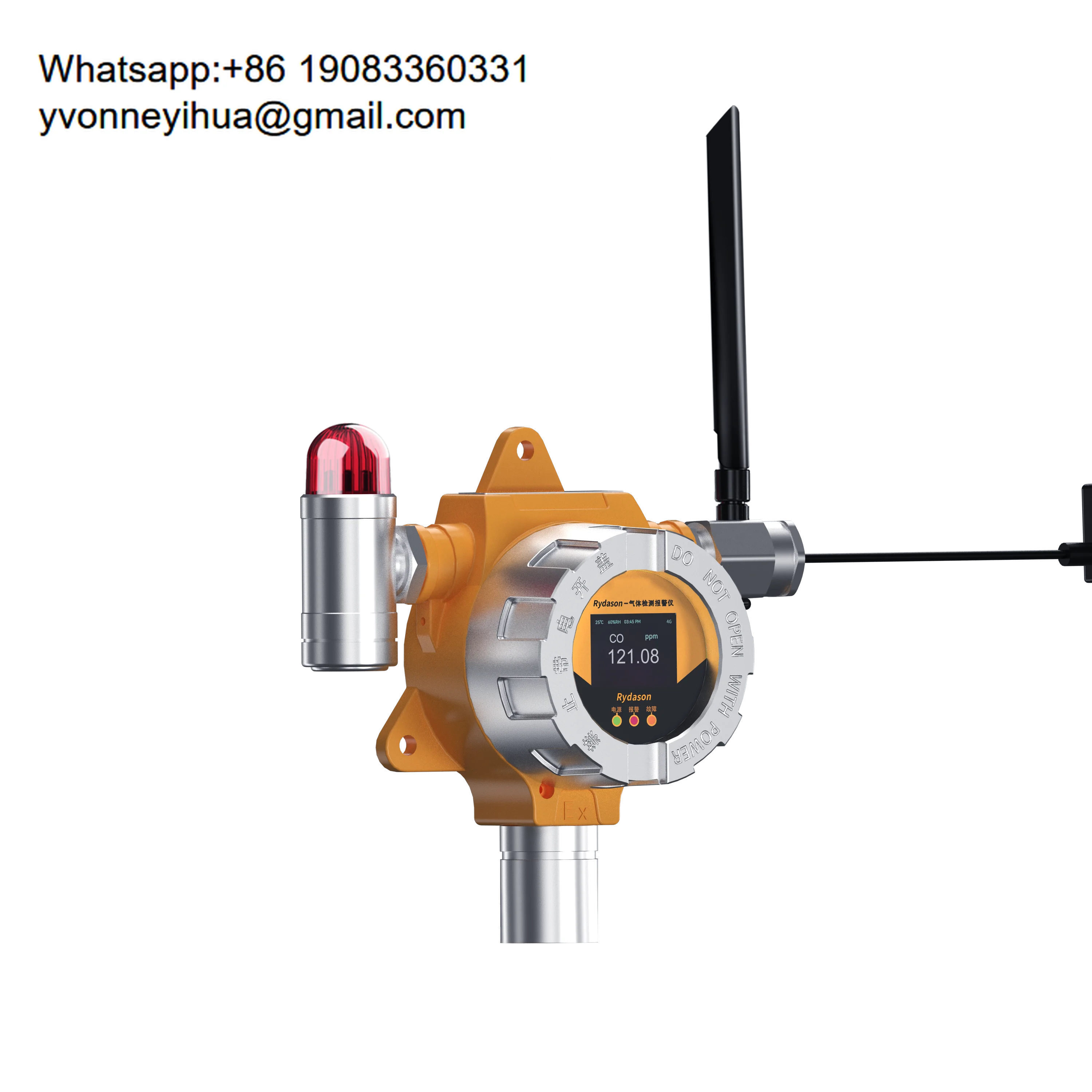 Rydason-tech F1B Real-Time Data Monitoring Fixed Gas Analyzer HBr Environmental Sensor Detector Electro-Chemical Sensor 4G