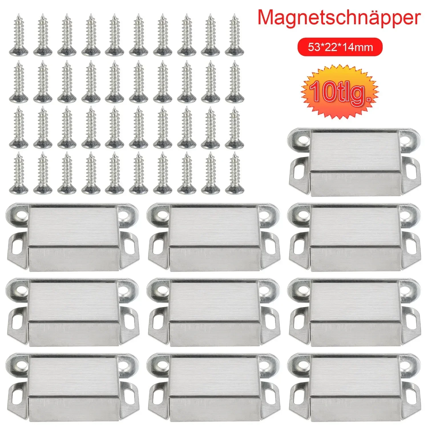 Allgood 10 pçs forte porta magnética mais perto armário porta captura trava ímã barra de sucção silêncio armário guarda-roupa móveis suctio