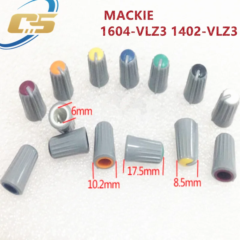 10 Uds 1604-VLZ3 1402-VLZ3 para consola mezcladora MACKIE tapa de perilla de potenciómetro tapa giratoria con orificio D