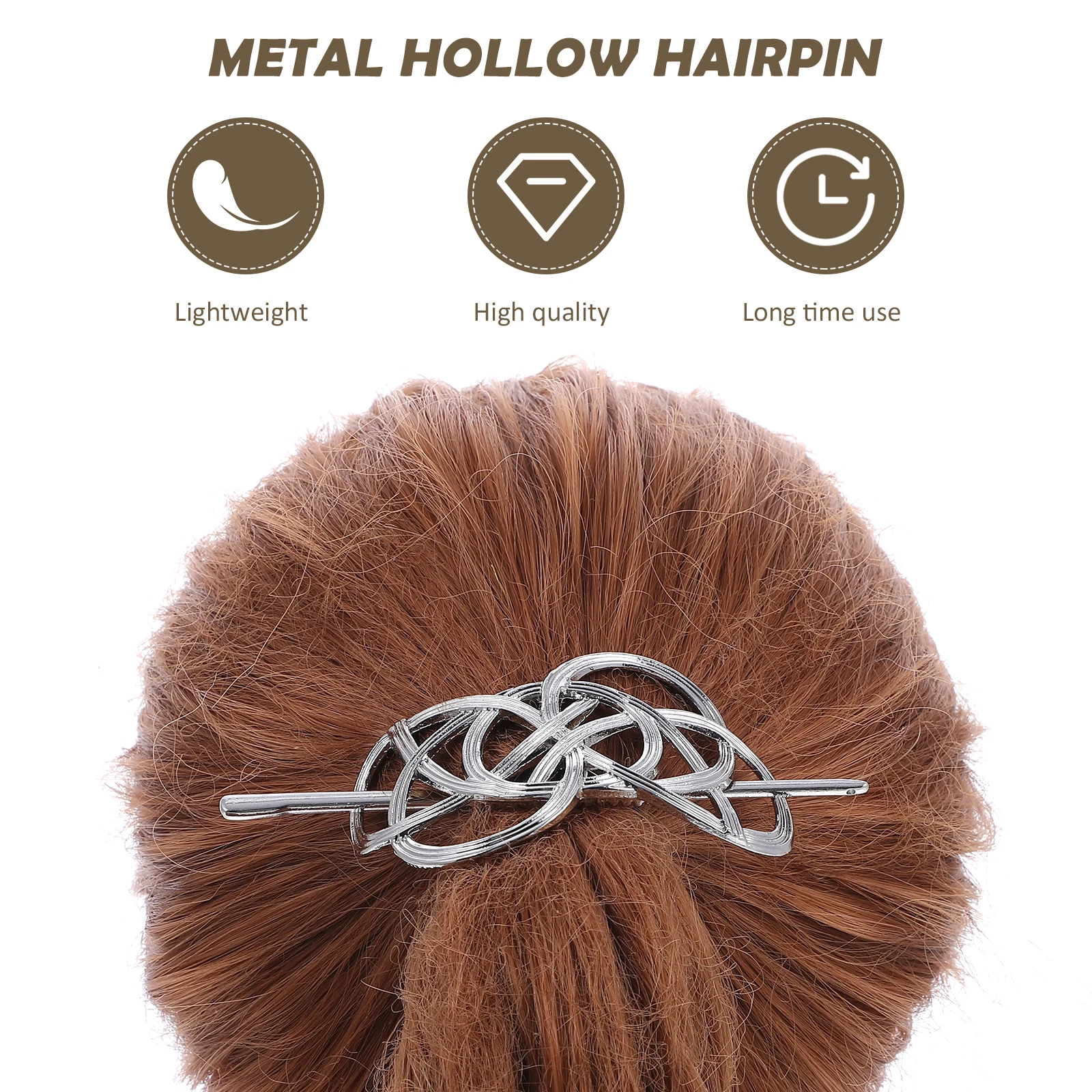 

Retro Alloy Sticks Set Women Vintage Style Metal Hairpin Pins Durable Hollow Ornament All-Match Hair Stick Bride Headdress Women