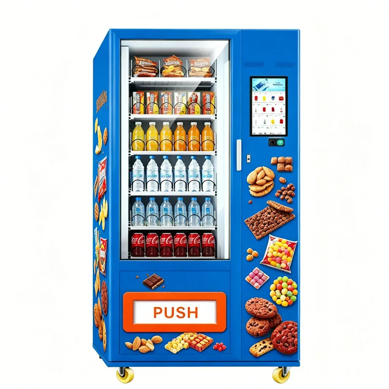 Snack and Beverage Vending Machine Smart Combo Dispenser with Cashless Payment for Retail Stores Wholesale Customized