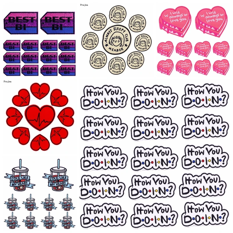 Parche termoadhesivo letras bordado para ropa y mochilas DIY - imagen 4
