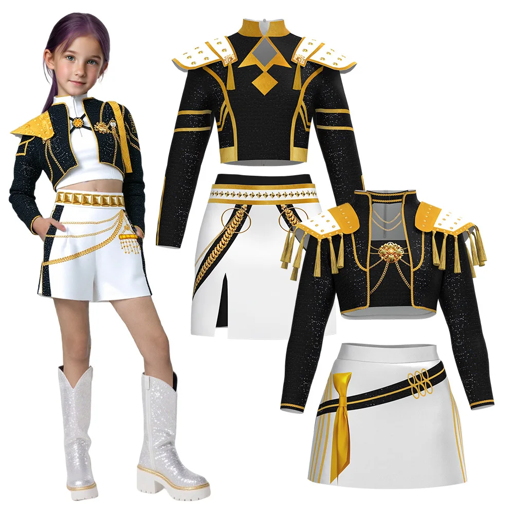 

Girls' Demon Hunter Cosplay Costumes: Witch Hunt Group (Zoe/Lumi/Mila) Anime Pop Singer Performance Outfits