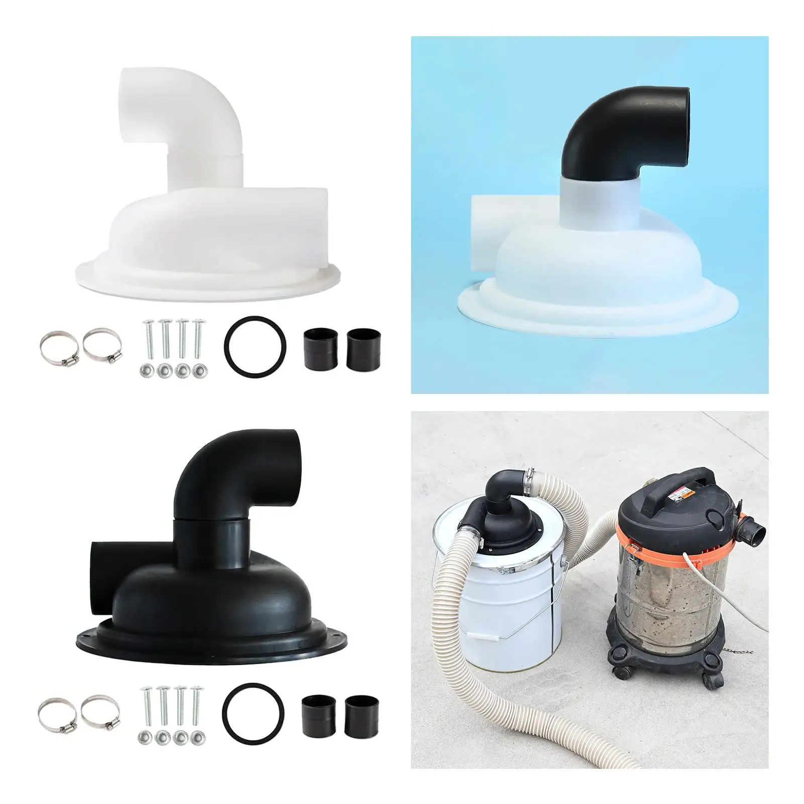 

Cyclone Filter Dust Collector with Elbow DIY Sawdust Vacuum Dust Separator