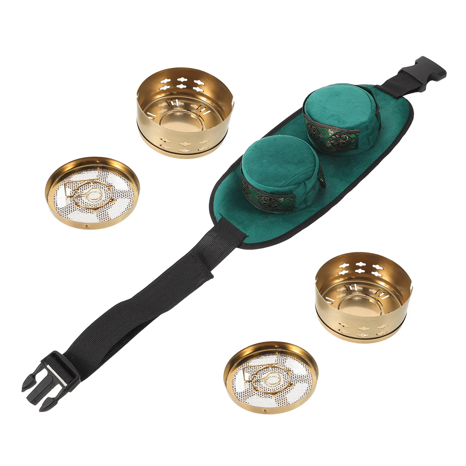 1Set Moxibustion Box Set Portable Smokeless Copper Acupuncture Moxa Holder Therapy Tool Bag Knee Neck Waist Relaxation Moxa